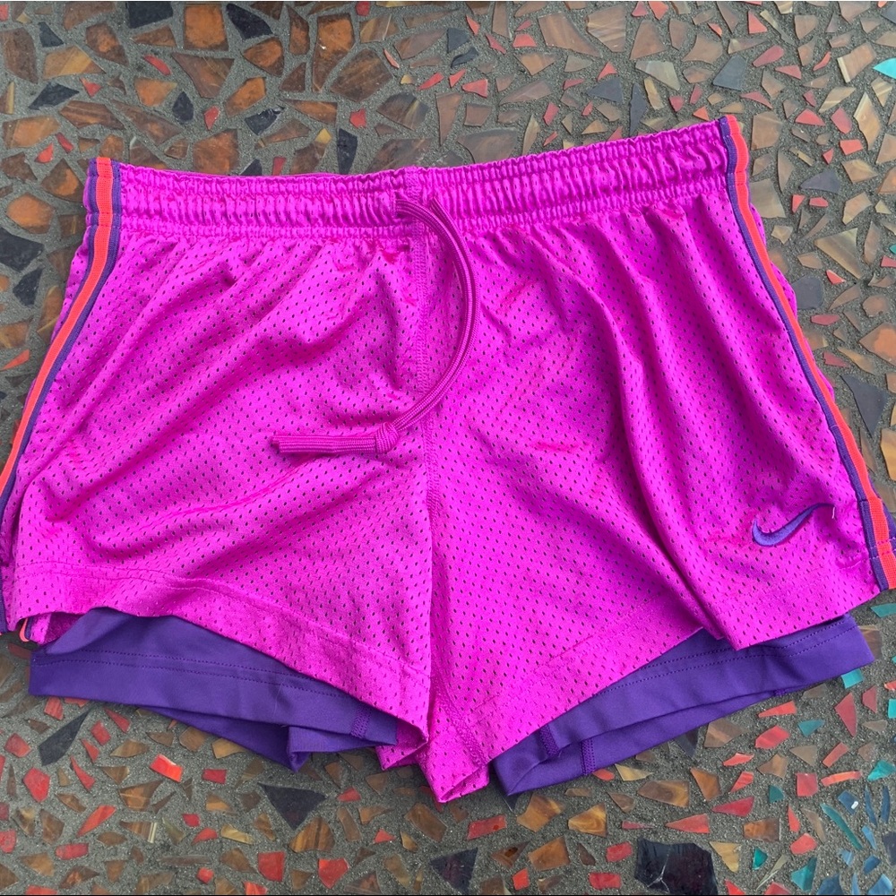 FREE gift inc! Fuschia Nike Lined Running Shorts